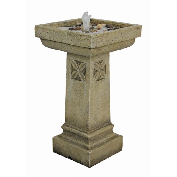 Design Toscano SS12241 16 Inch Fountain Chapel Manor Pedestal