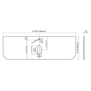 Dowell Sintered Stone Rounded Vessel Sink Top-000 6018 01CRS