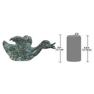 Design Toscano SU1016 7 1/2 Inch Sliding Duck - Bronze