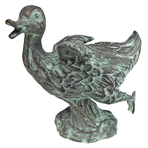 Design Toscano SU1017 6 1/2 Inch Dancing Duck - Bronze