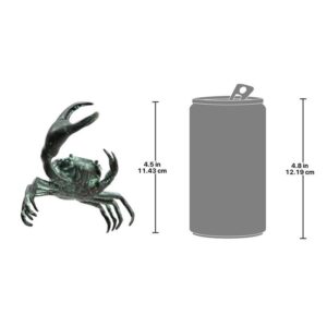 Design Toscano SU1114 4 1/2 Inch Small Bronze Crab