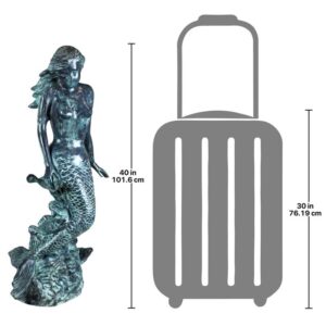 Design Toscano SU1866 20 Inch Goddess of the Sea Mermaid - Bronze