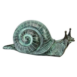 Design Toscano SU2866 7 Inch Medium Bronze Snail