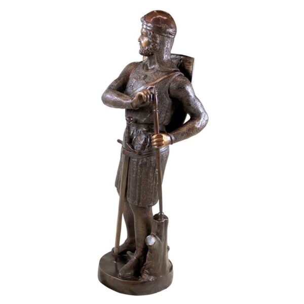 Design Toscano SU2889 12 1/2 Inch Battle Ready Medieval Soldier - Bronze