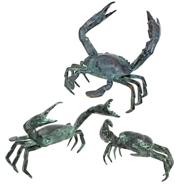 Design Toscano SU90035 6 Inch Crabs, Set of 3