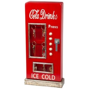 Design Toscano SY5842 9 1/2 Inch 1950's Retro Cola Pop Machine Key Cabinet