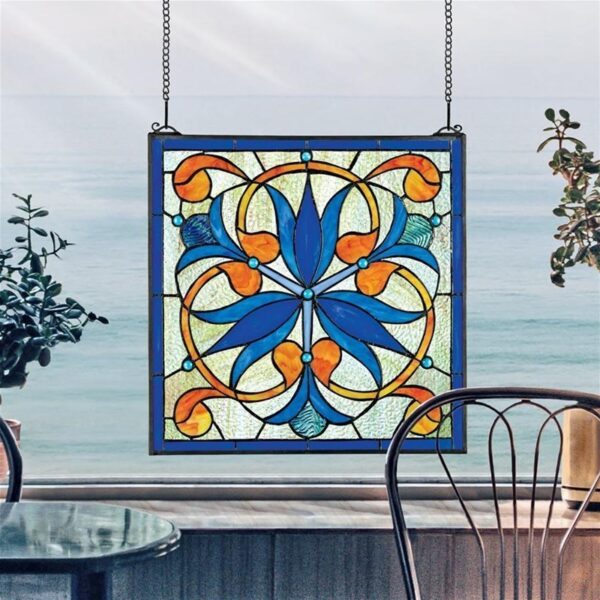 Design Toscano TF26647 17 Inch Mokara Orchid Trefoil Window