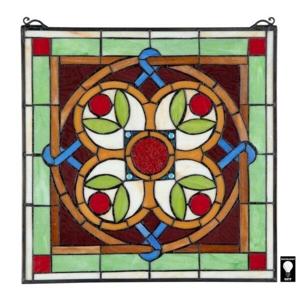 Design Toscano TF28011 17 Inch Celtic Floral Quatrefoil Window