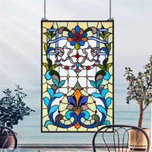 Design Toscano TF28026 18 Inch Bonifacio Stained Glass Window