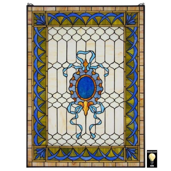 Design Toscano TF28027 30 Inch Cranbrook Terrace Stained Glass Window