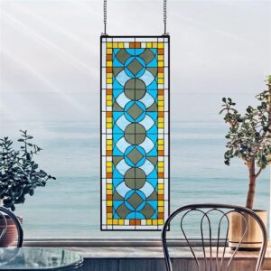 Design Toscano TF28033 14 1/2 Inch Boundless Rhythm Stained Glass Window