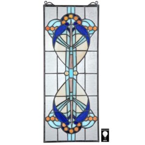 Design Toscano TF28041 9 Inch Bauhaus Modern Stained Glass Window