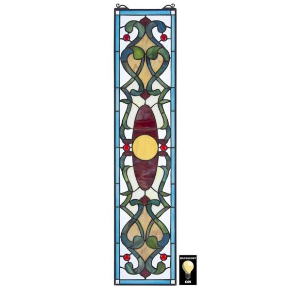 Design Toscano TF28042 8 Inch Westbourne Place Stained Glass Window