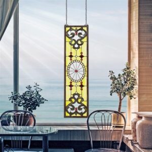 Design Toscano TF391 9 1/2 Inch Belvedere Stained Glass Window