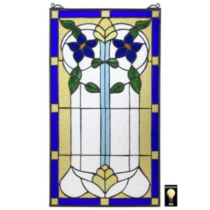 Design Toscano TF806 13 1/2 Inch Primrose Stained Glass Window