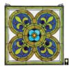 Design Toscano TF8408 17 Inch Fleur De Lis Quatrefoil Window