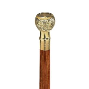 Design Toscano TV6170 2 Inch Compass Walking Stick - Brass