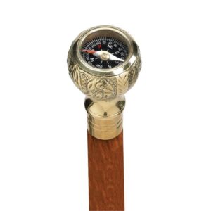 Design Toscano TV6170 2 Inch Compass Walking Stick - Brass