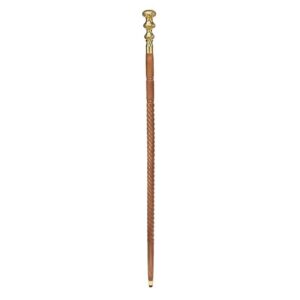 Design Toscano TV6184 2 Inch 3 Gold Saucer Walking Stick - Brass