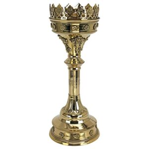 Design Toscano TV997980 5 1/2 Inch Medium Chartres Cathedral Candlestick