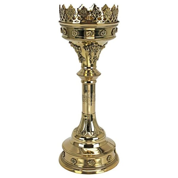 Design Toscano TV997980 5 1/2 Inch Medium Chartres Cathedral Candlestick