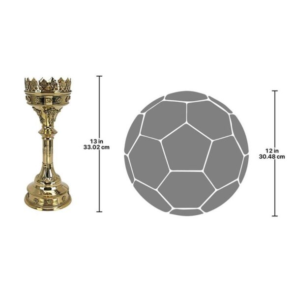 Design Toscano TV997980 5 1/2 Inch Medium Chartres Cathedral Candlestick