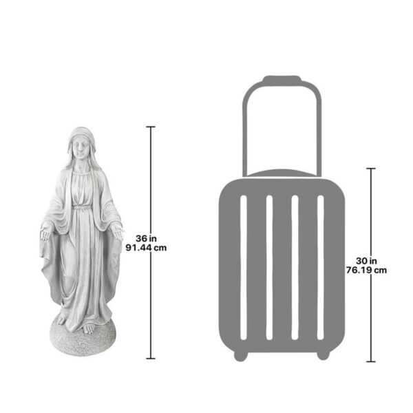 Design Toscano VG55436 13 1/2 Inch Grand Madonna of Notre Dame Statue