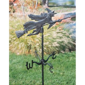 Design Toscano WH856 23 Inch Witch Weathervane Garden Stake